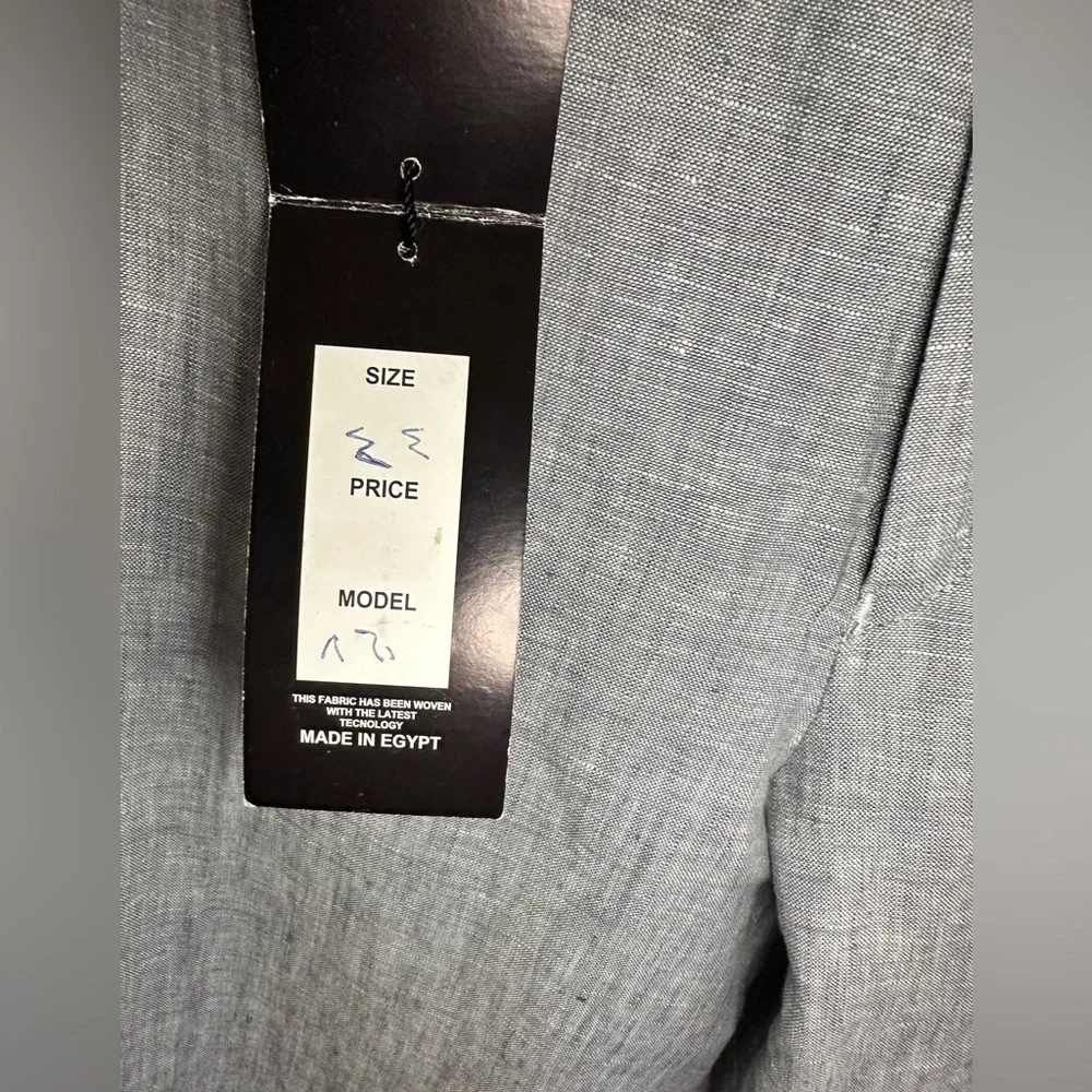 Classic Men's Light Gray Linen Dress Pants